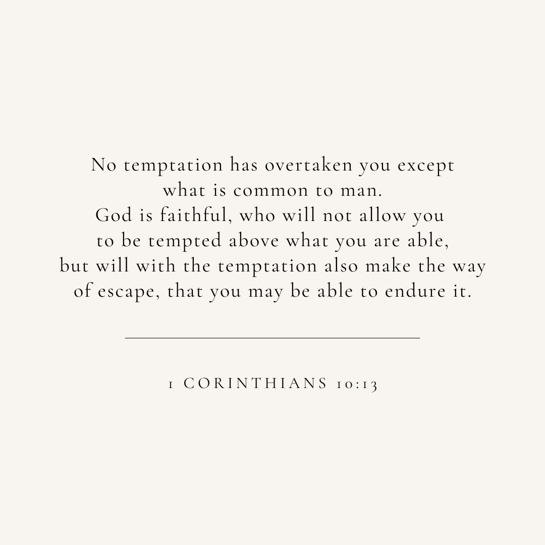 1 Corinthians 10:13 verse card