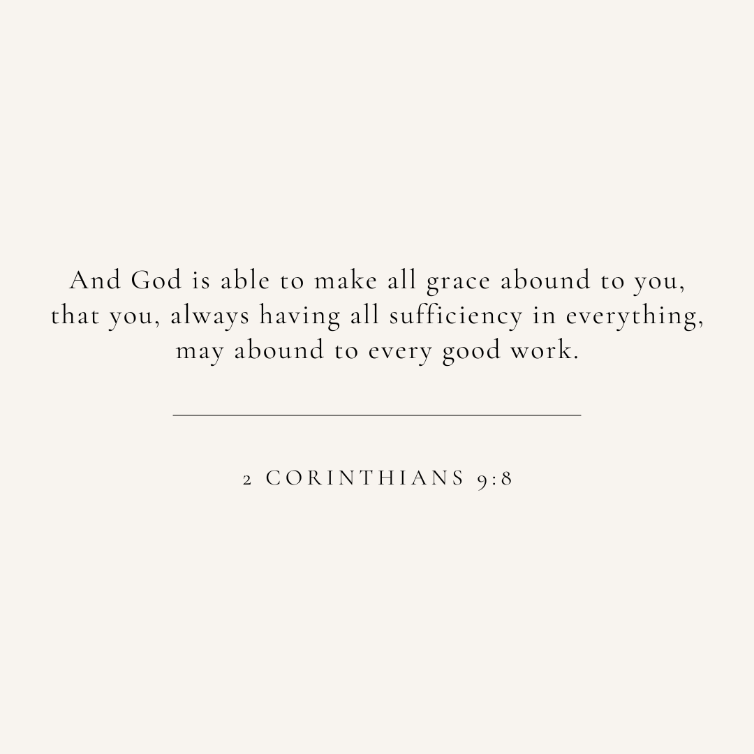 2 Corinthians 9:8 verse card