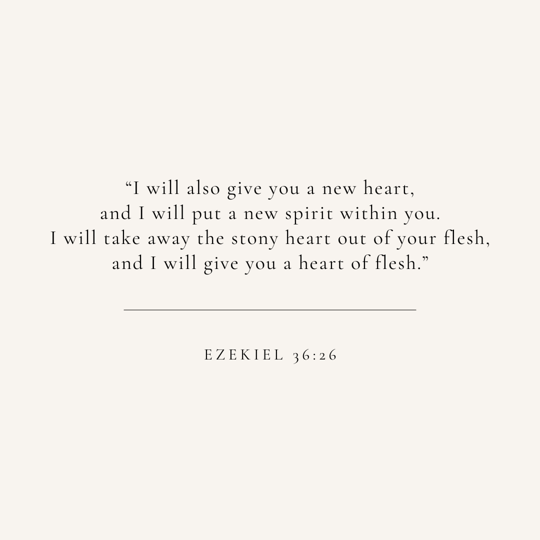 Ezekiel 36:26 verse card