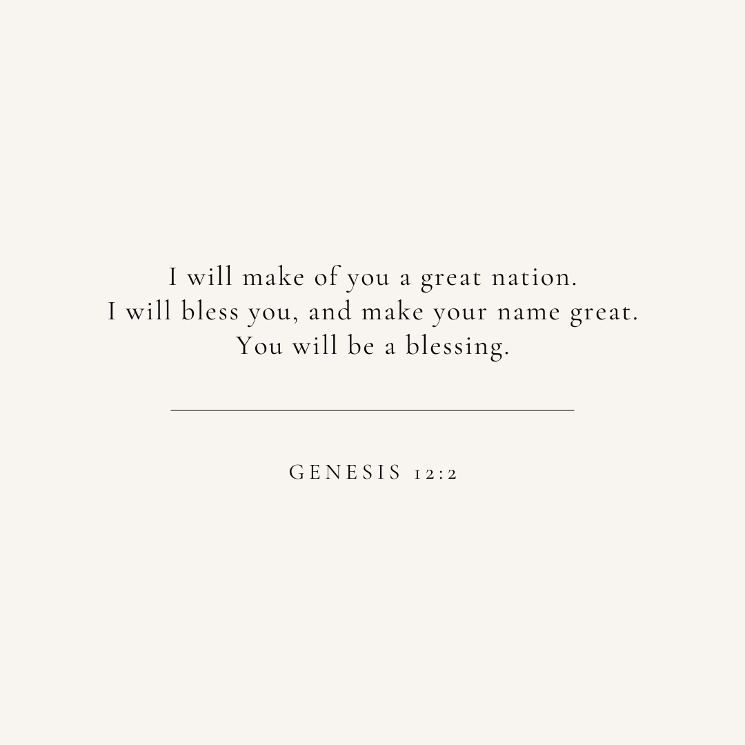 Genesis 12:2 verse card
