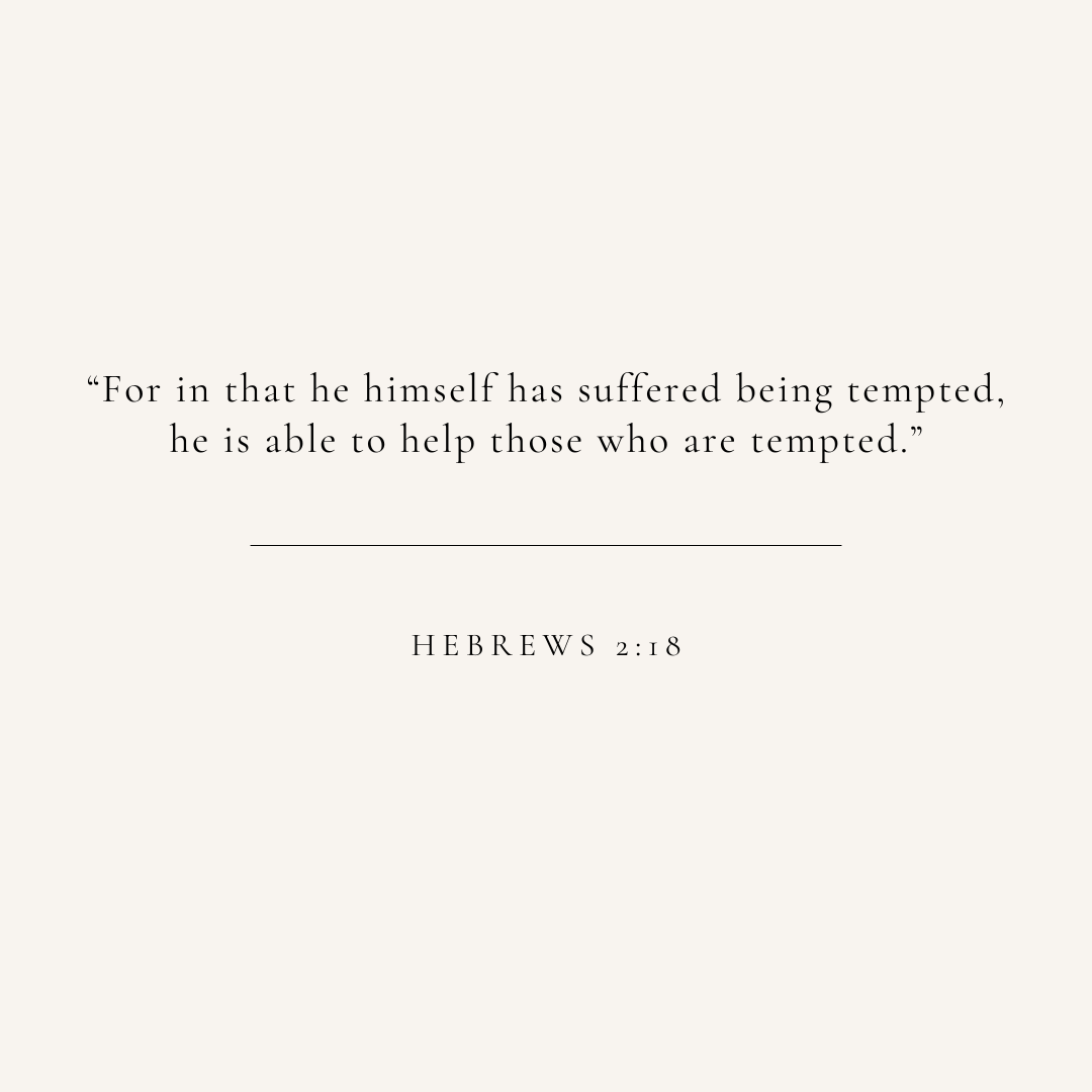 Hebrews 2:18 verse card