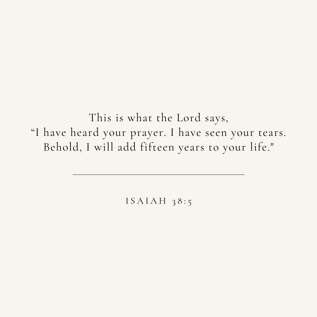 Isaiah 38:5 verse card