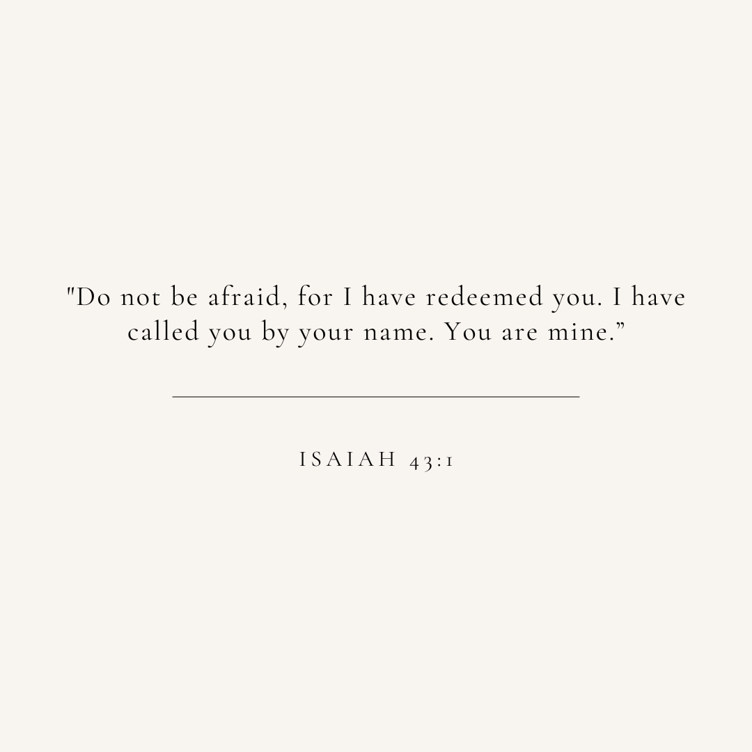 Isaiah 43:1 verse card