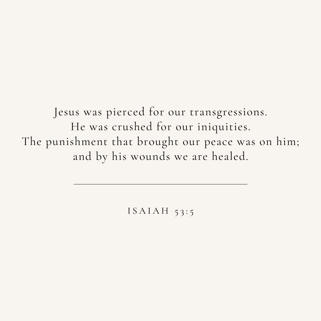 Isaiah 53:5 verse card