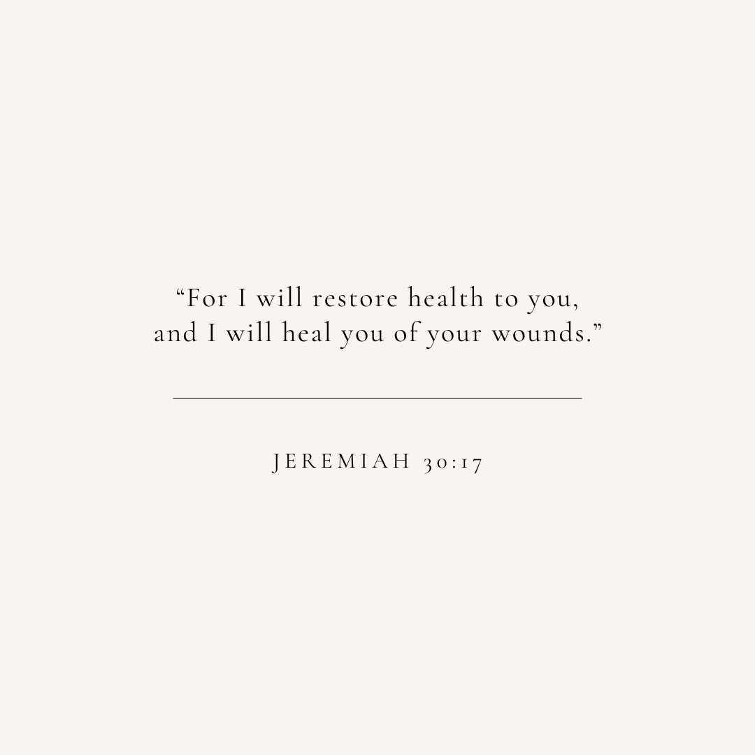 Jeremiah 30:17 verse card