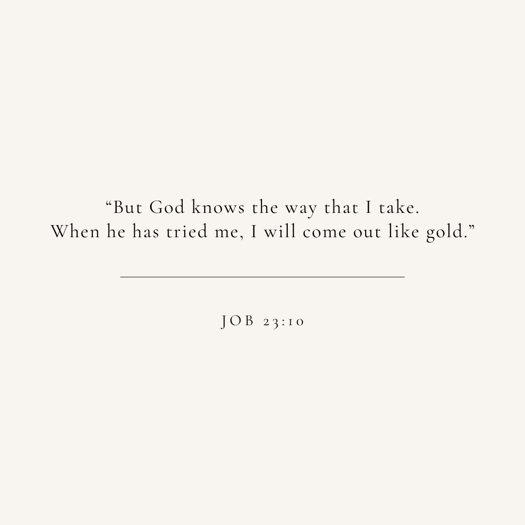 Job 23:10 verse card