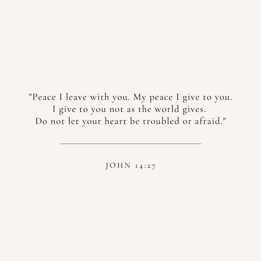John 14:27 verse card