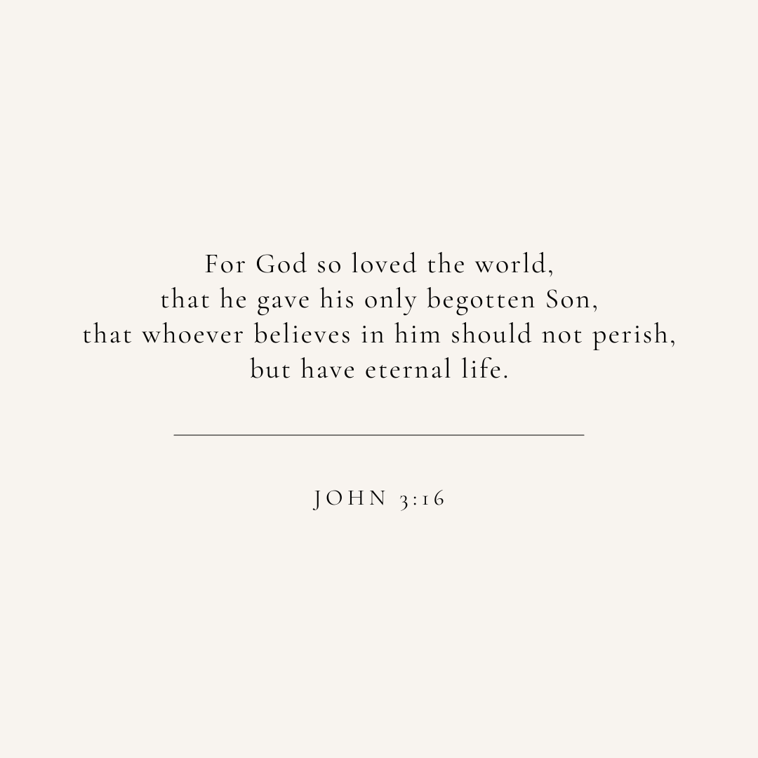 John 3:16 verse card
