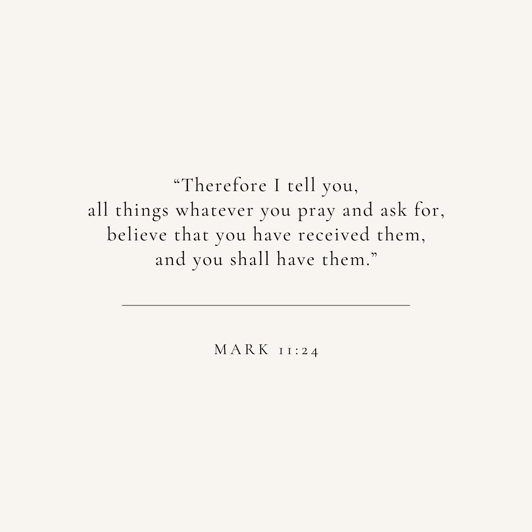 Mark 11:24 verse card