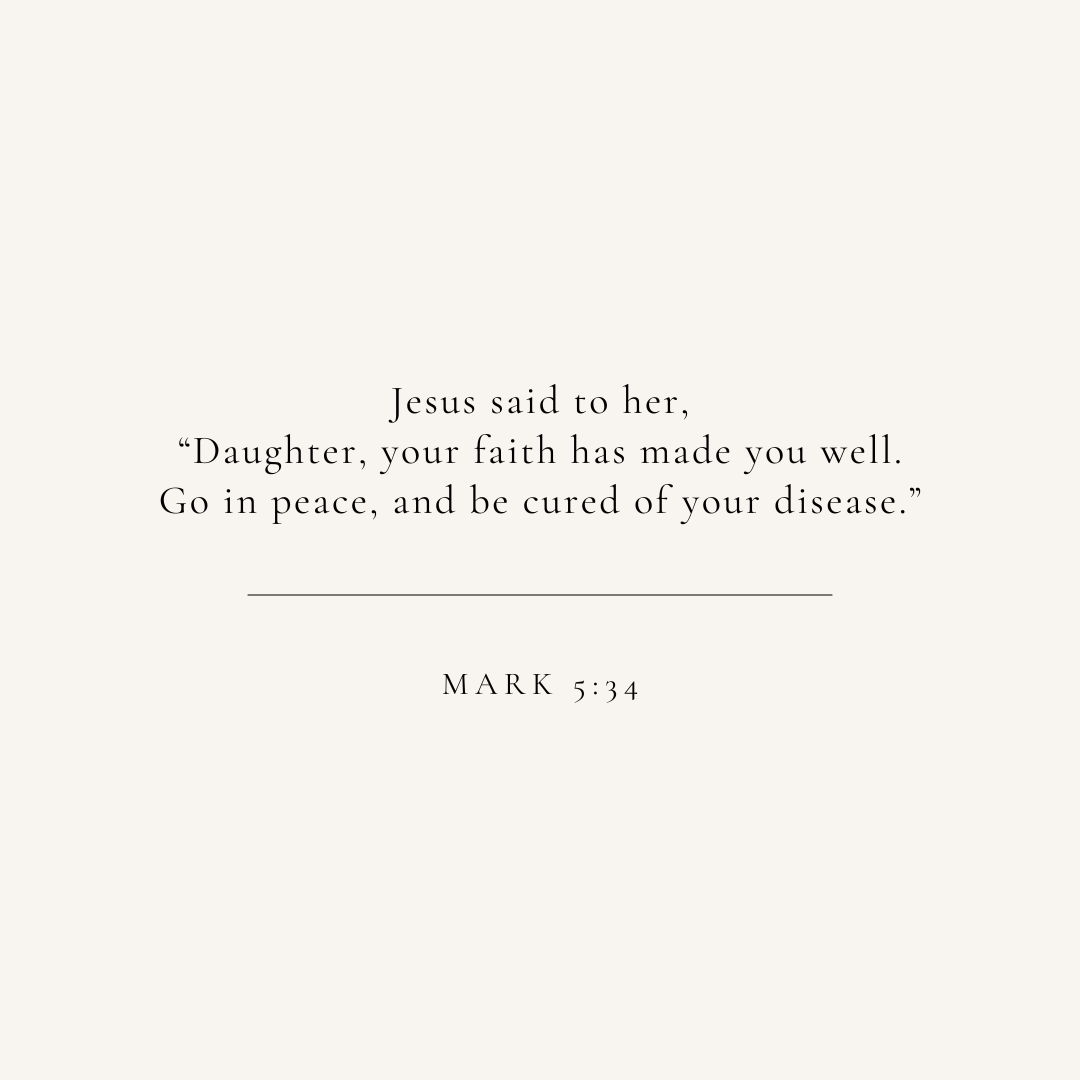 Mark 5:34 verse card