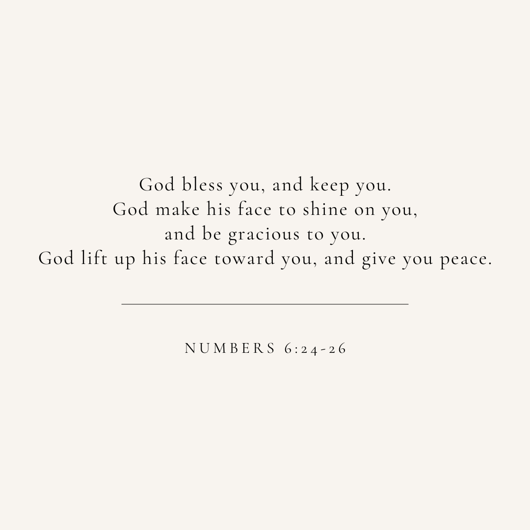 Number 6:24-26 verse card