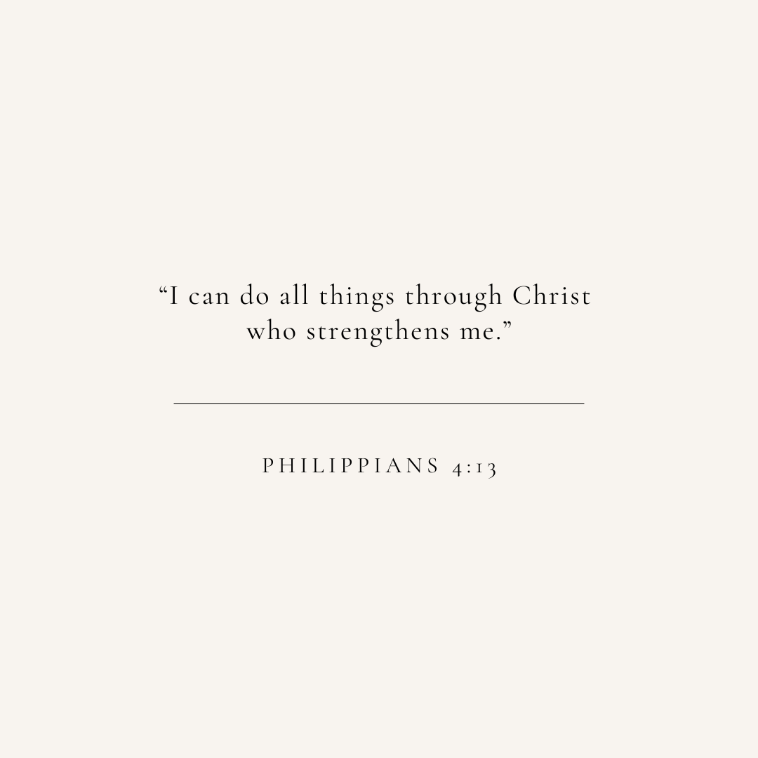 Philippians 4:13 verse card