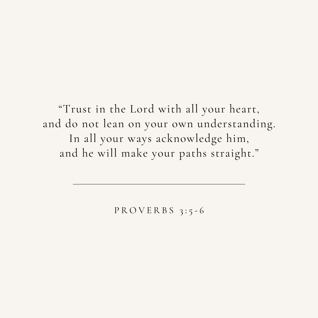 Proverbs 3:5-6 verse card