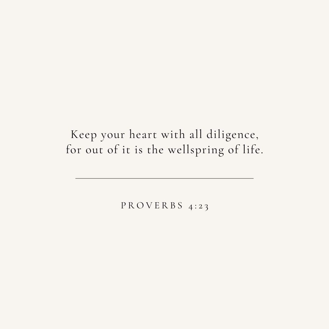 Proverbs 4:23 verse card