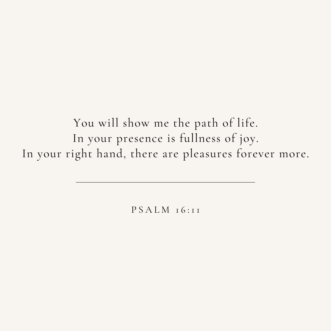 Psalm 16:11 verse card