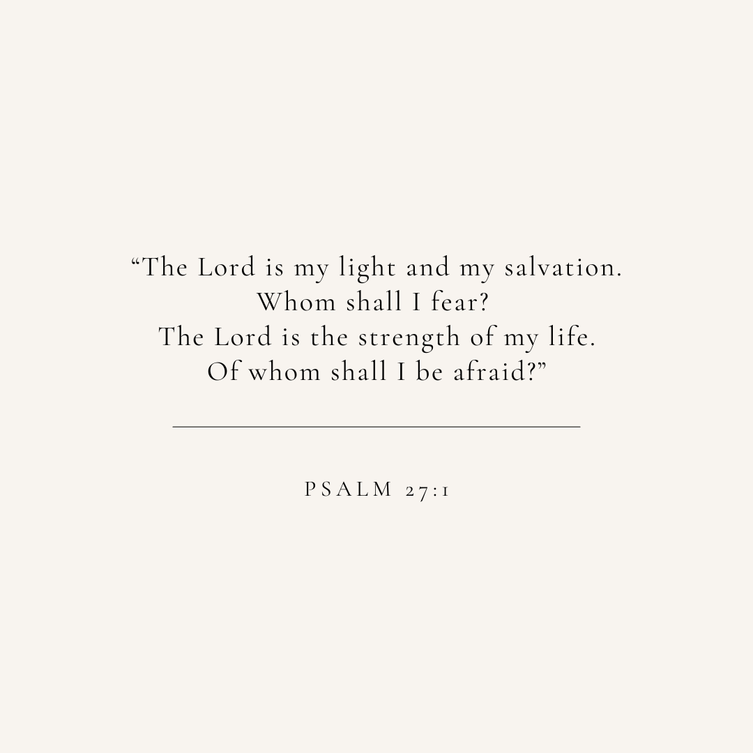 Psalm 27:1 verse card