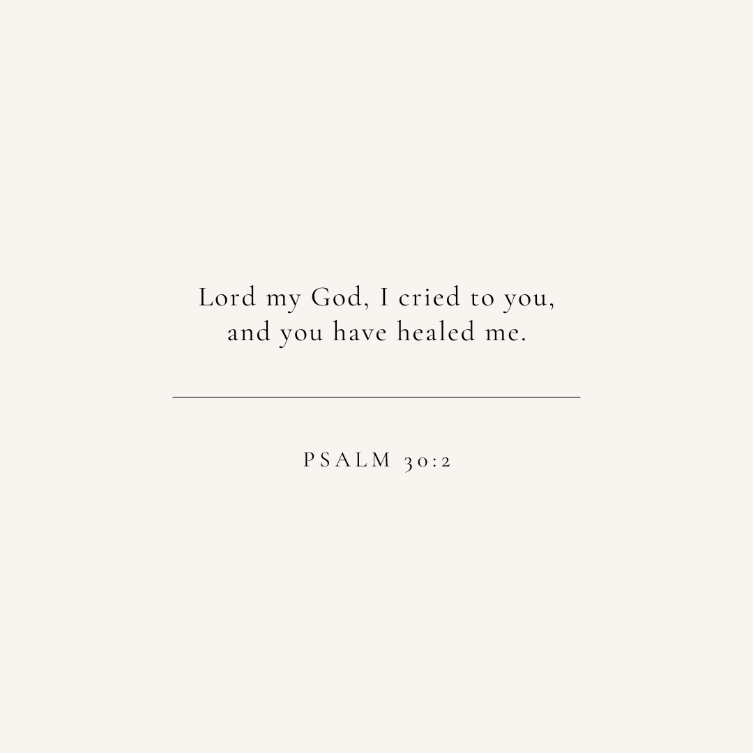 Psalm 30:2 verse card