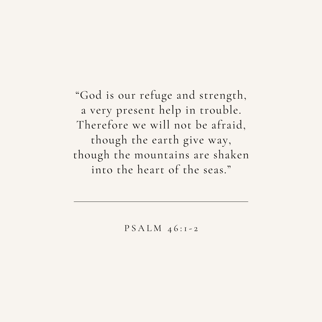 Psalm 46:1-2 verse card