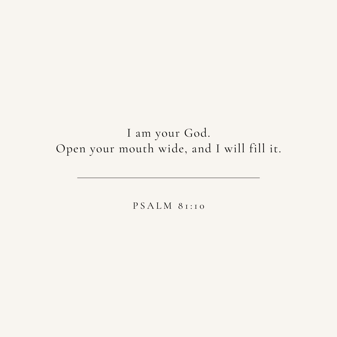 Psalm 81:10 verse card