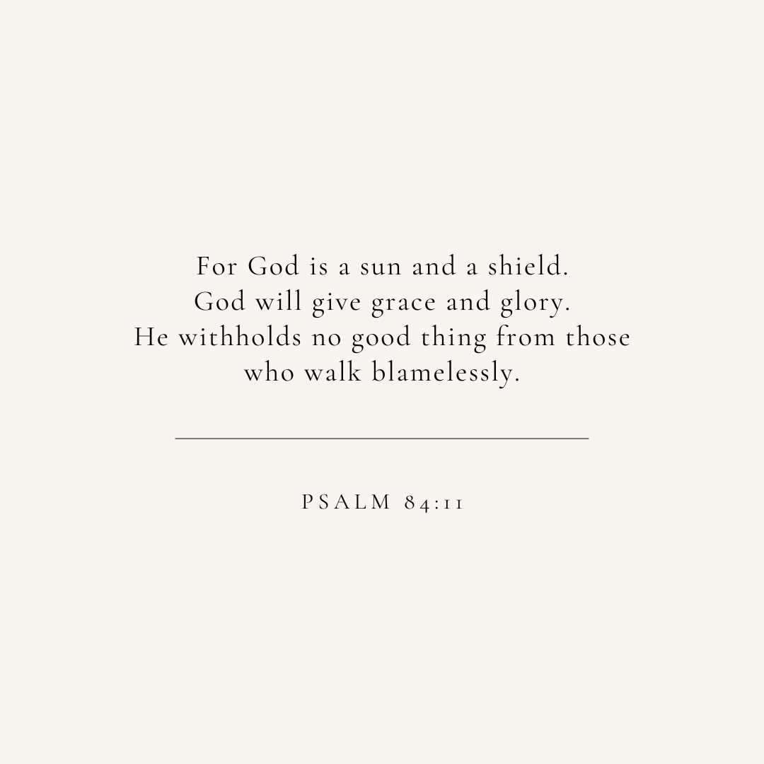 Psalm 84:11 verse card
