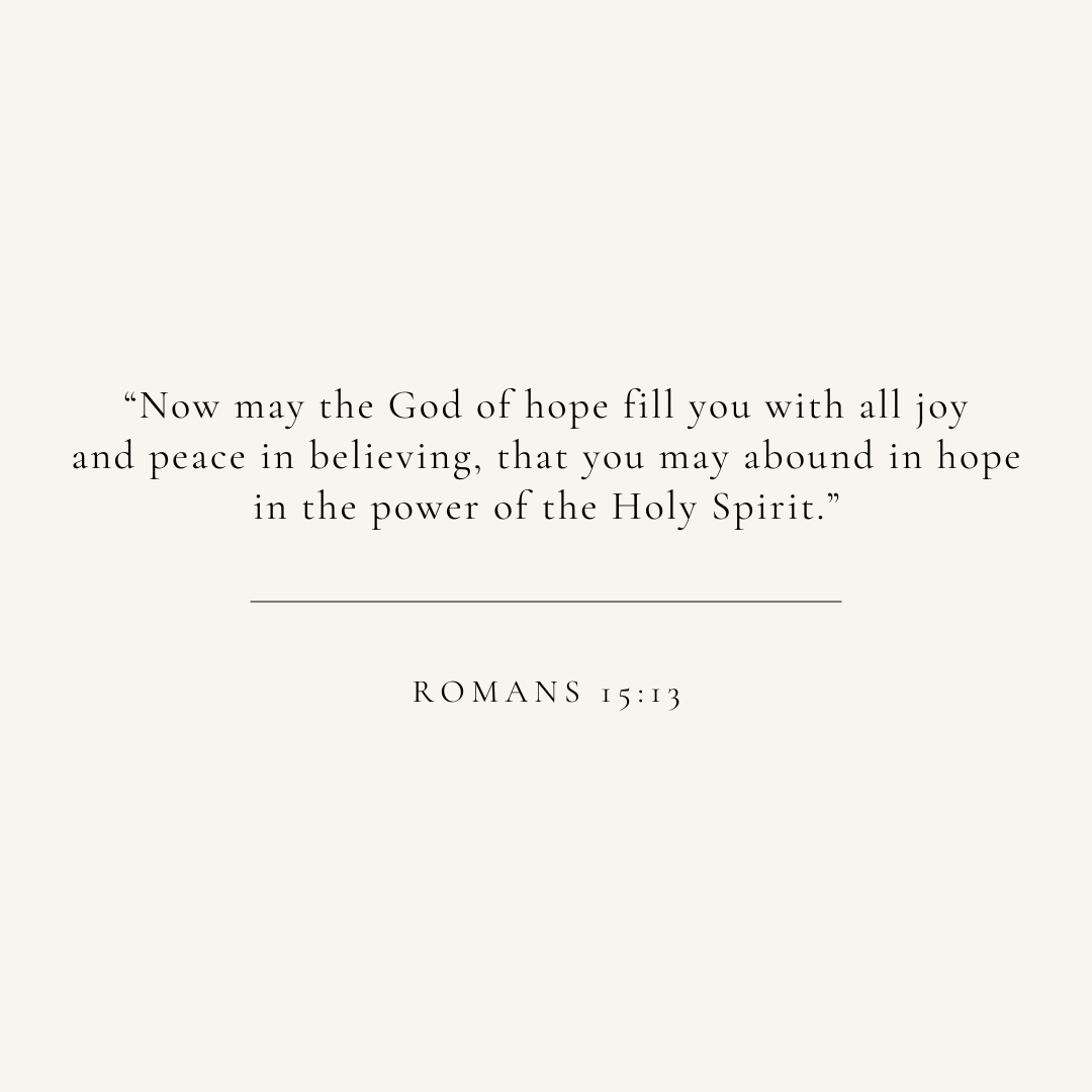 Romans 15:13 verse card